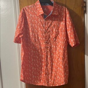 Disney Orange Casual Button Down Shirt